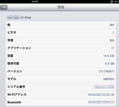 iPad:情報