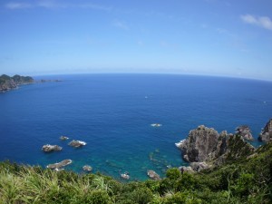 安脚場戦跡公園から太平洋