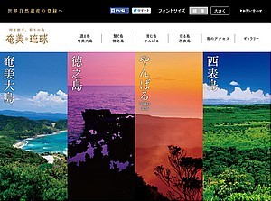 「奄美☓琉球」サイト